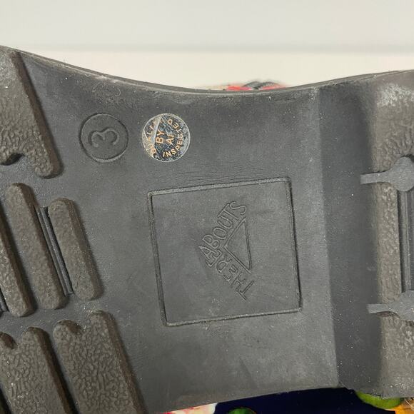 Thereabouts Girls Reese Floral Combat Boots Size 3 Side Zip Black - Picture 9 of 9